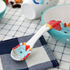 Ceramic tableware for feeding, spoon, coffee dessert fruit mixing stick home use