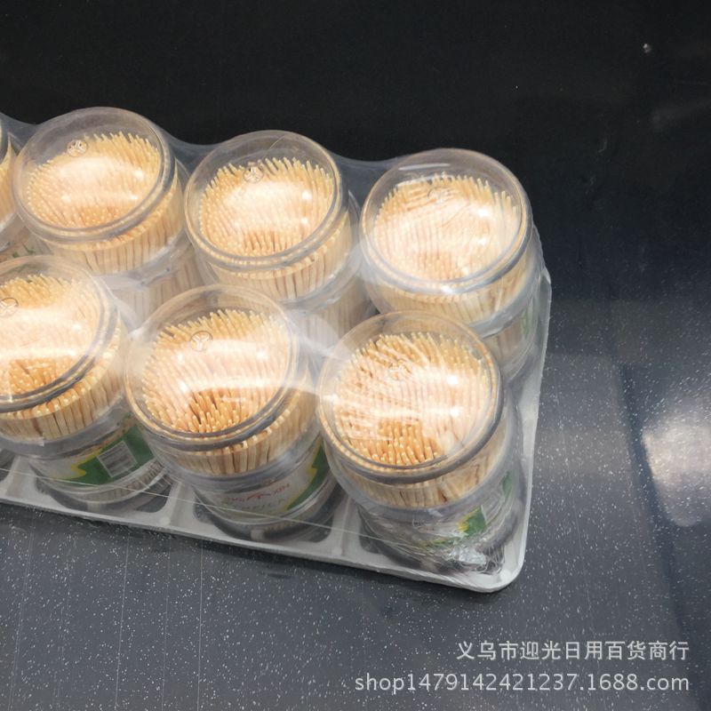 透明瓶装宝塔牙签  一次性竹牙签 2元店地摊超市货源日用百货批发