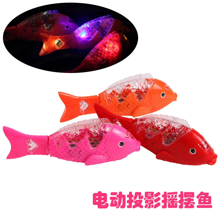 Стойка квадратный парк Самая продаваемая электрическая рыба светящаяся рыба покачивающийся рыбий хвост будет двигаться с музыкальной фабрикой Прямая оптовая продажа