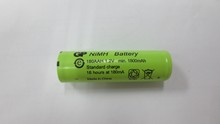 GP超霸电池 180AAH 1.2v AA 1800mAh 5号 镍氢充电电池 平头