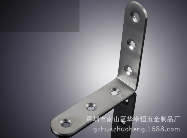 厂家批发 不锈钢固定连接件  L型直角角码 家具五金配件层板托