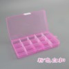 15 grid transparent plastic box demolition and classifiers parts grid box organizes component PP plastic storage box wholesale