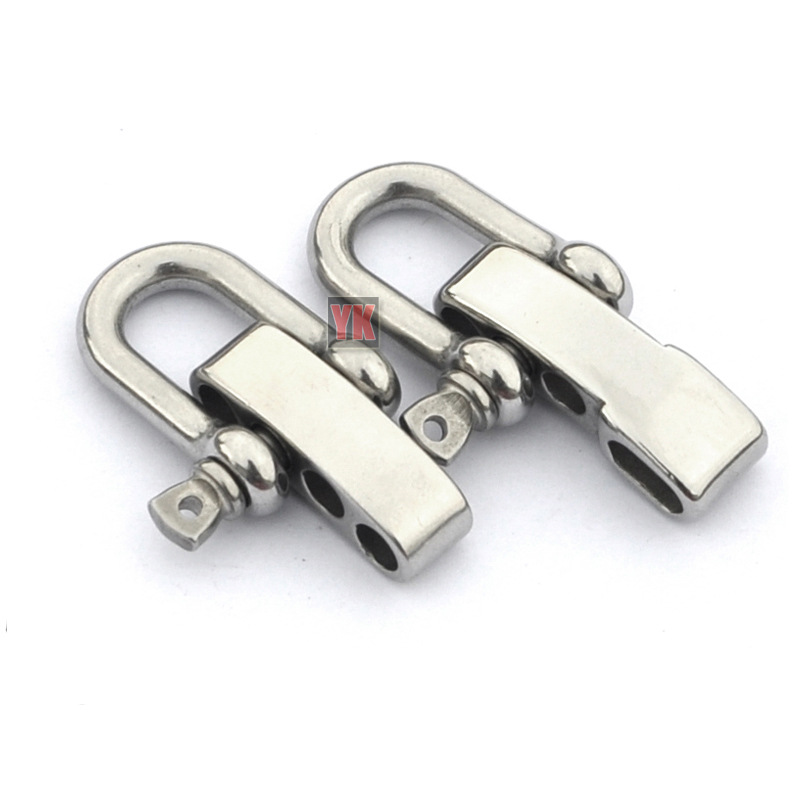 厂家不锈钢弓型卸扣 伞绳调节扣304不锈钢卸扣可调连接高强度可卸