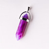 Quartz, organic agate crystal, bullet, necklace, pendant, wholesale