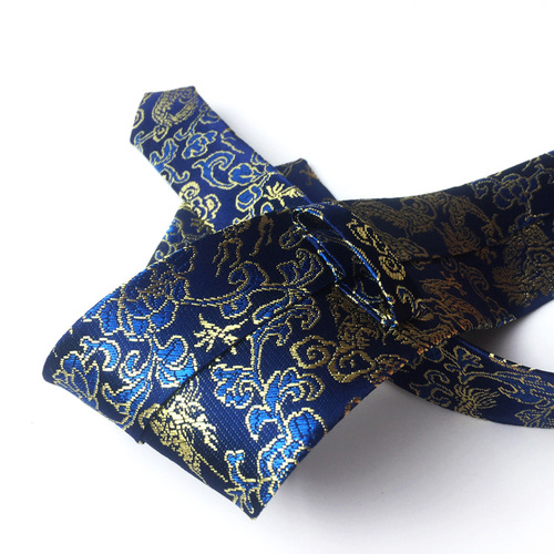  New Yunjin Fabric Festive Chinese Dragon Pattern Wedding Tie Groom and Best Man Tie