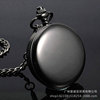 Fashionable classic black retro quartz big pocket watch, Birthday gift, wholesale