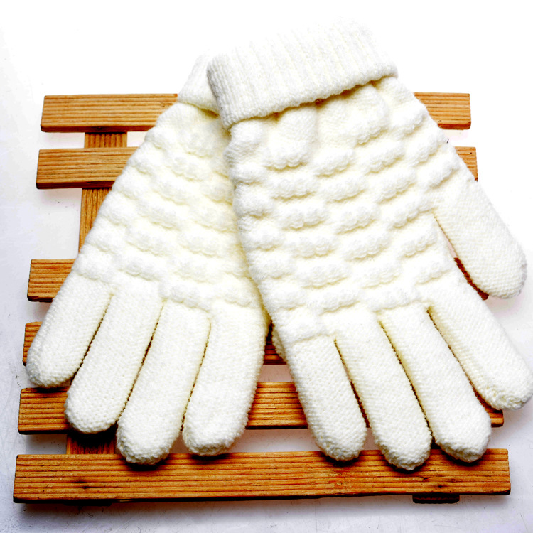Boys and girls gloves children autumn and winter gloves warm knitted wool baby warm gloves manufacturers wholesale