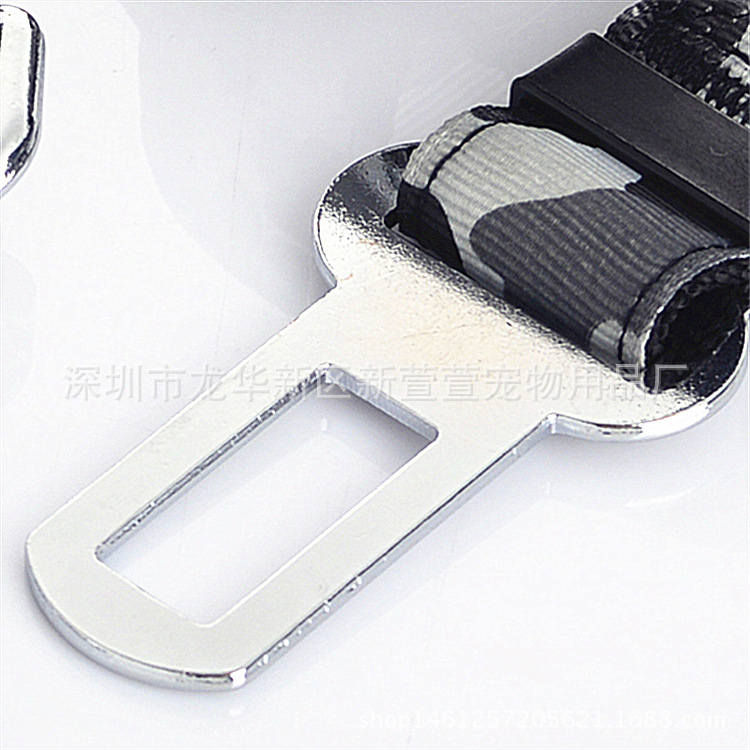 En stock al por mayor cuerda de tracción para mascotas hebilla de seguridad cinturón de seguridad del coche hebilla de cinta hebilla de metal inserto de metal