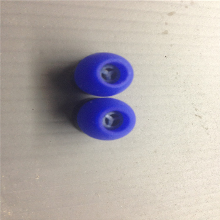 Fabricante de accesorios para auriculares tapa de silicona transparente auricular de dos colores caja de embalaje enchufe de silicona tapones para los oídos de protección socket de silicona