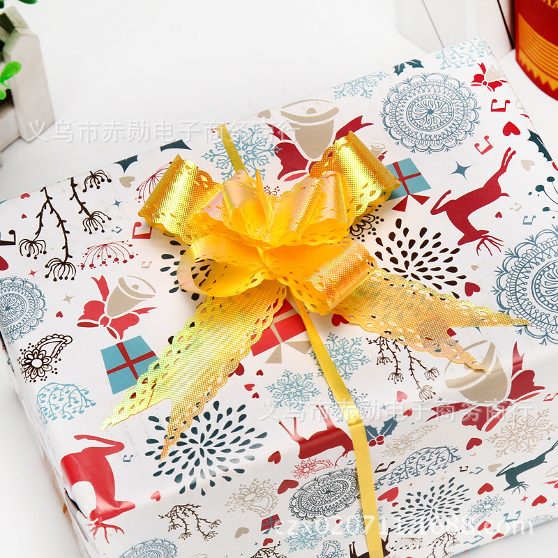 No. 30 color Iris encaje mano-Tirado flor boda coche decoración regalo caja corbata flor boda coche tirar flor cinta