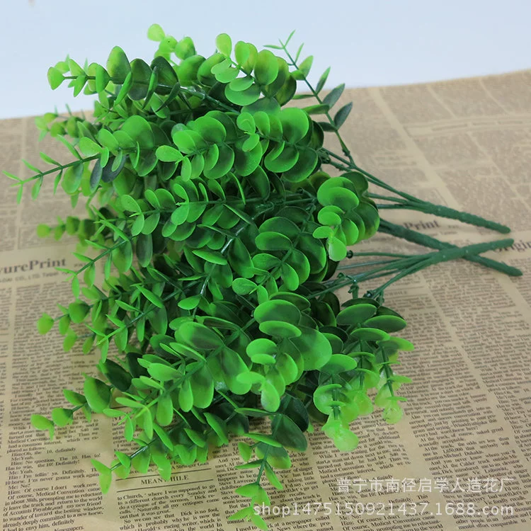 7 вилок 35 сетка имитация стены растения с травой Цветочная композиция с травой большой Эвкалиптовый лист имитация цветочного искусства производитель