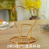 Coffee metal steel frame stainless steel, glass holder, drying rack with glass, cup, wholesale