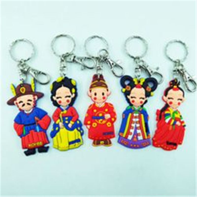 Korean Car Cute Keychain Korean Key Chain Cartoon Cute Key Ring Decoration Chain
