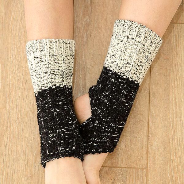 Keep warm knitted woolen gaiters for yoga