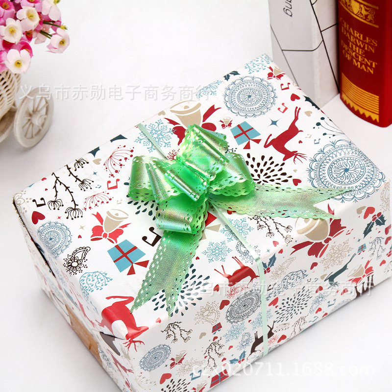 No. 30 color Iris encaje mano-Tirado flor boda coche decoración regalo caja corbata flor boda coche tirar flor cinta