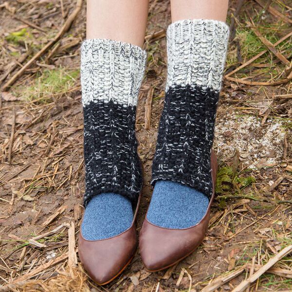 Keep warm knitted woolen gaiters for yoga