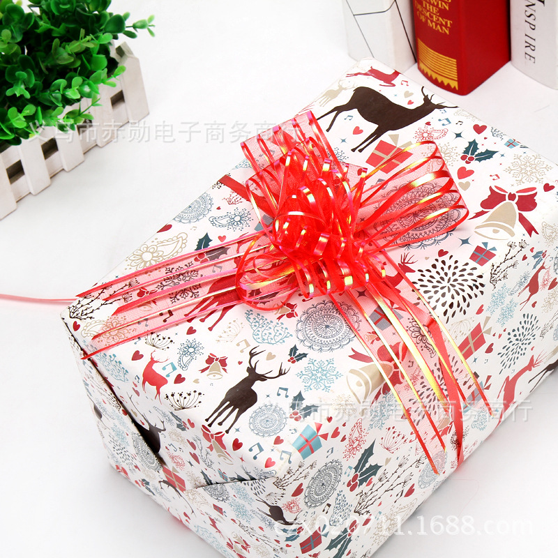 Fábrica al por mayor 50mm hilo de nieve mano-Tirado flor boda coche decoración boda suministros boda habitación decoración regalo embalaje cinta