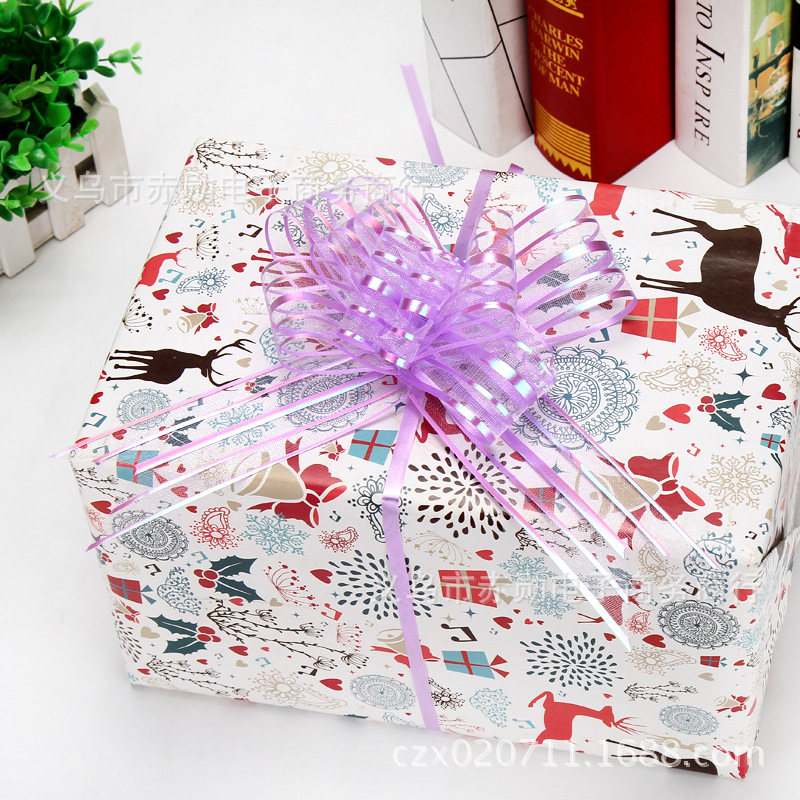 Fábrica al por mayor 50mm hilo de nieve mano-Tirado flor boda coche decoración boda suministros boda habitación decoración regalo embalaje cinta