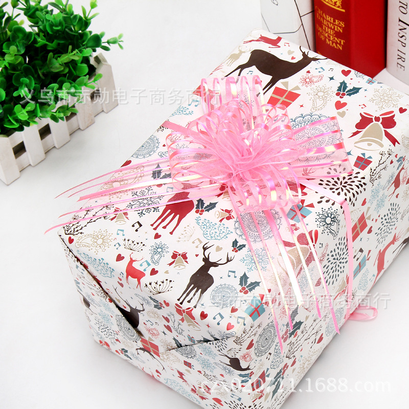 Fábrica al por mayor 50mm hilo de nieve mano-Tirado flor boda coche decoración boda suministros boda habitación decoración regalo embalaje cinta