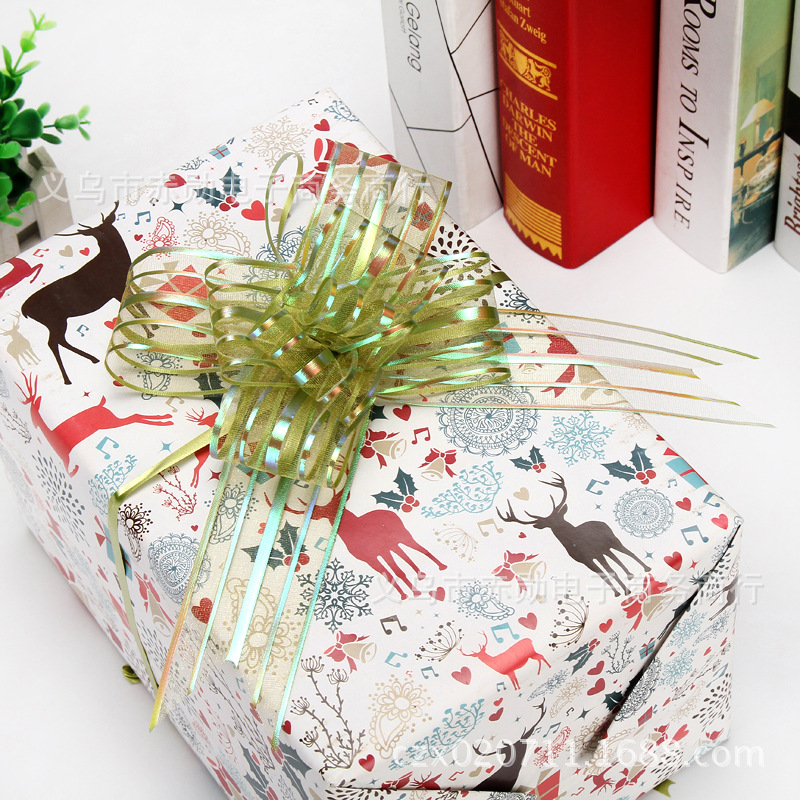 Fábrica al por mayor 50mm hilo de nieve mano-Tirado flor boda coche decoración boda suministros boda habitación decoración regalo embalaje cinta