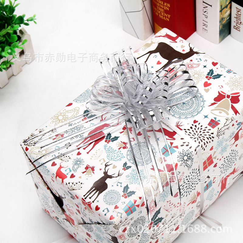 Fábrica al por mayor 50mm hilo de nieve mano-Tirado flor boda coche decoración boda suministros boda habitación decoración regalo embalaje cinta