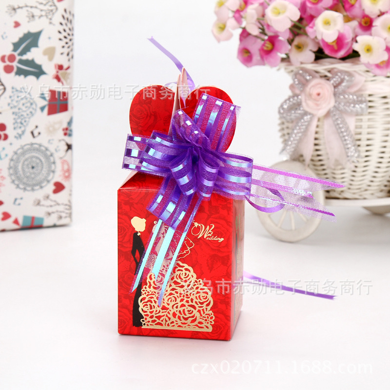 18 tamaño pequeño hilo de nieve dibujado a mano flor regalo embalaje dibujo flor bolsa de Navidad manzana decoración corbata flor cinta al por mayor