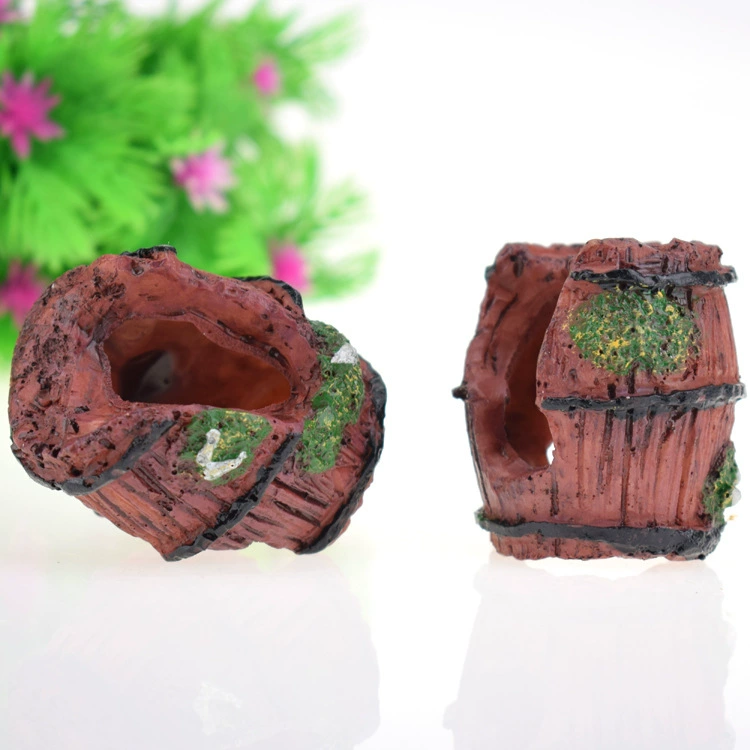 Аксессуары для аквариумного оборудования рыба черепаха банка украшения ландшафтный дизайн Смола ремесла креветки рыбный дом мини антикварное винное ведро