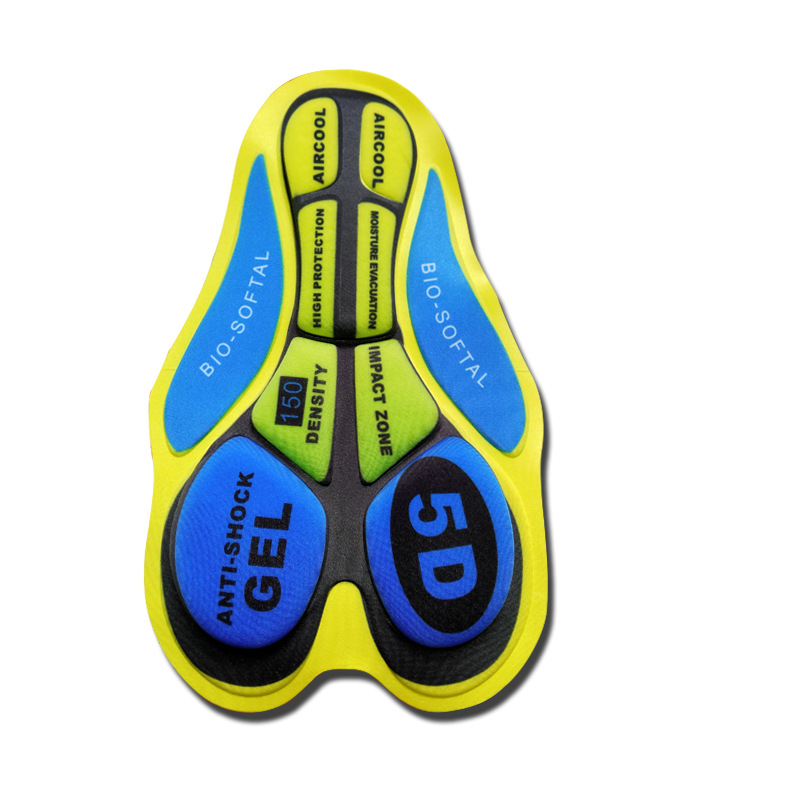 Pantalones cortos de ciclismo pantalones pad ciclismo ropa cojín impresión 9D pantalones de silicona pad ciclismo ropa interior cojín humedad wicking transpirable