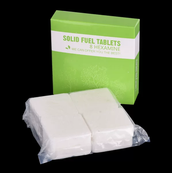 Solid Alcohol Block Fuel Burn-Resistant Charcoal Burning Block Ignite Ignition Aid Block Fire Aid Burning Paraffin 8 Tablets