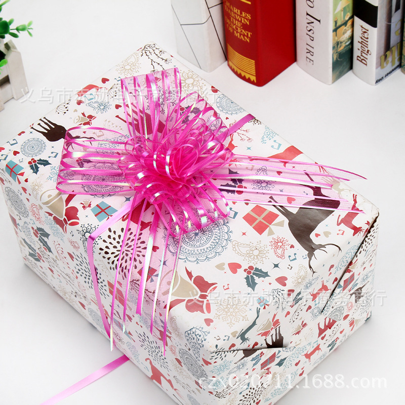 Fábrica al por mayor 50mm hilo de nieve mano-Tirado flor boda coche decoración boda suministros boda habitación decoración regalo embalaje cinta