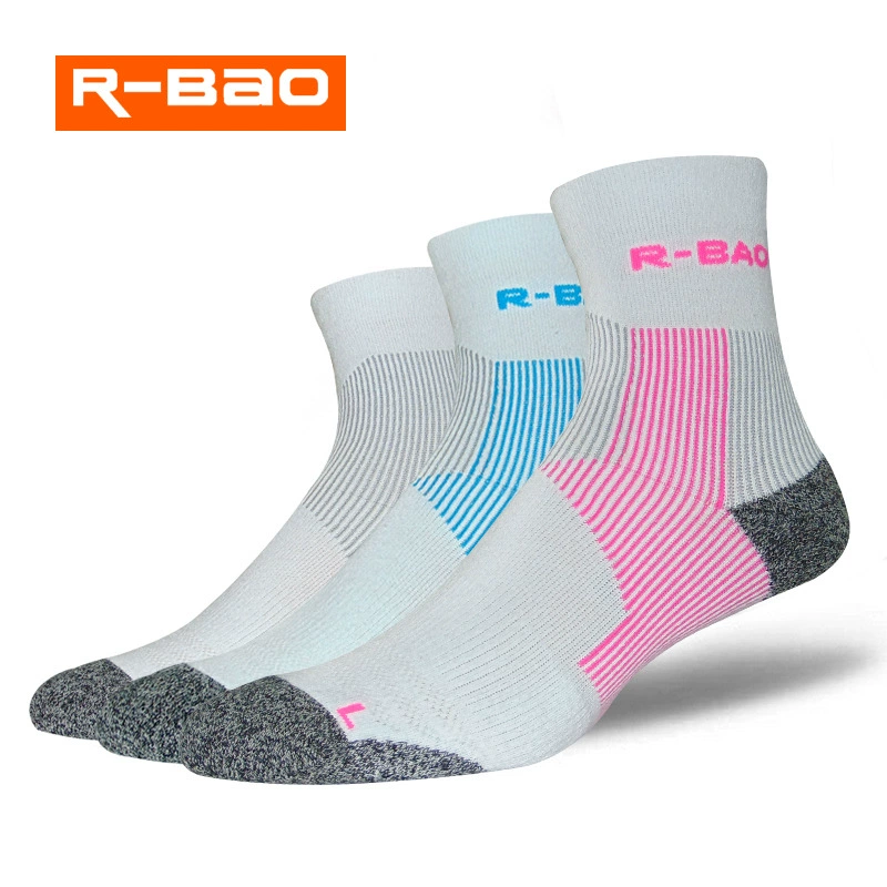 Средние носки для бега R-BAO COOLMAX для бадминтона, гольфа, спорта, марафона, сжатые