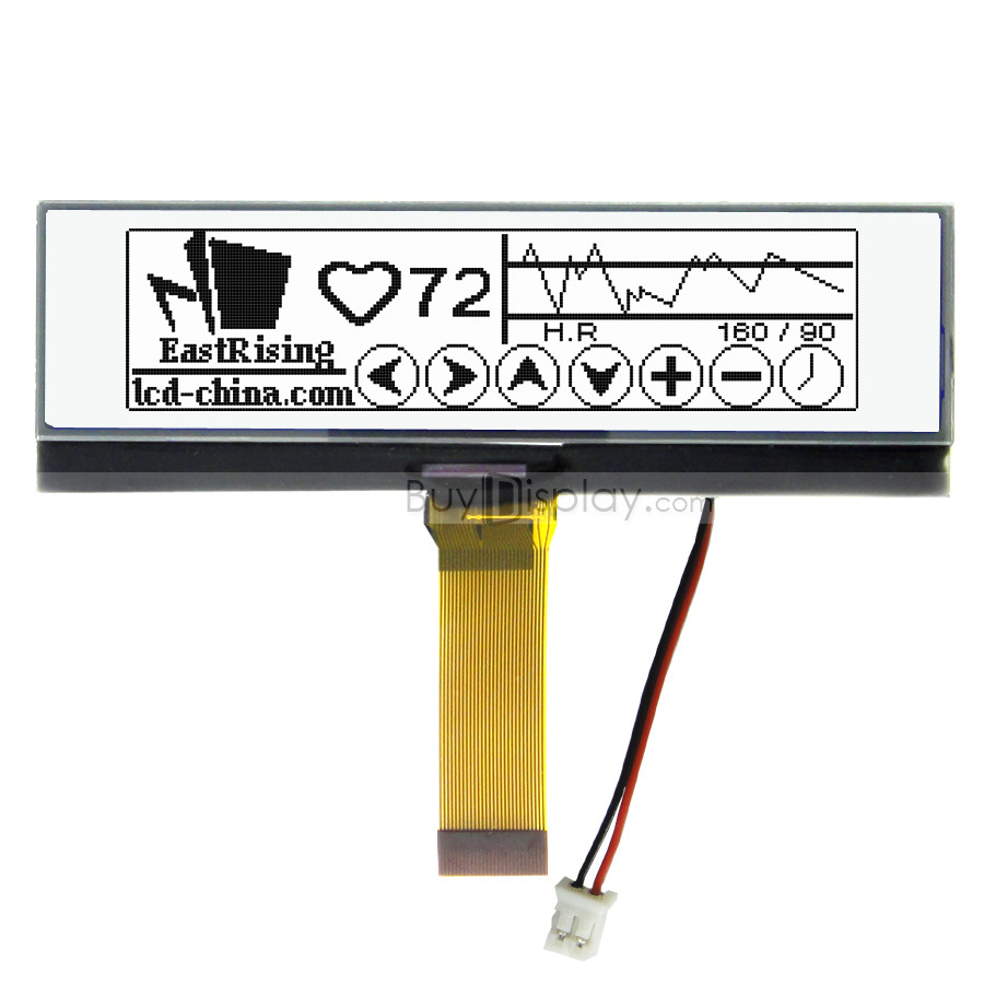 超薄3.8寸LCD25664液晶屏/256x64图形点阵COG模块/白底黑字