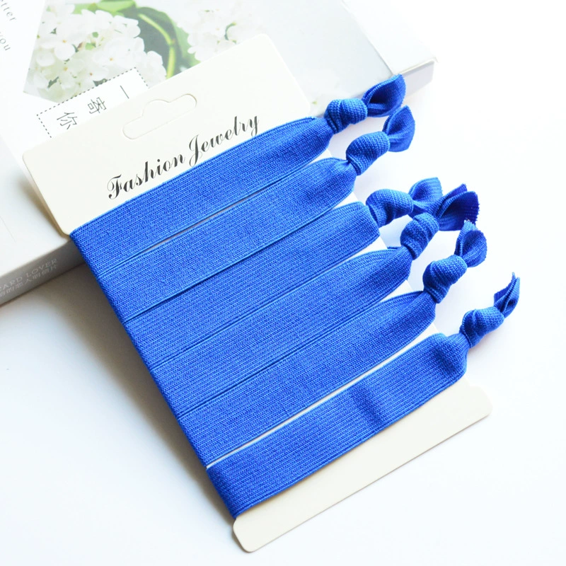 [糖果色高弹打结发圈 卡装打结发圈  高弹Hair tie 糖果色打结发圈]