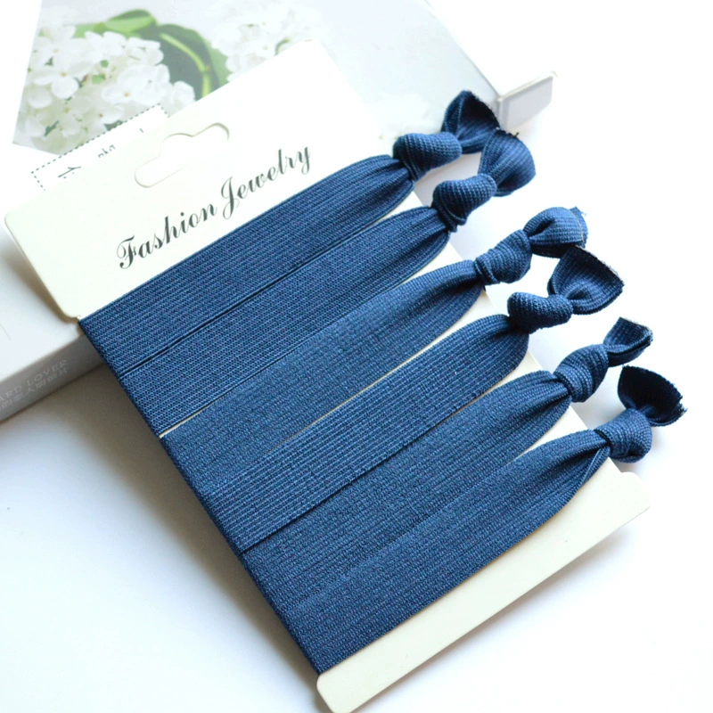 [糖果色高弹打结发圈 卡装打结发圈  高弹Hair tie 糖果色打结发圈]