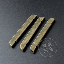 古铜金属铁夹 加logo 笔记本U型包边夹 来样