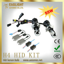 厂家供应HID 氙气灯H4 12V55W 套装 高亮 改装 汽车前大灯氙气灯