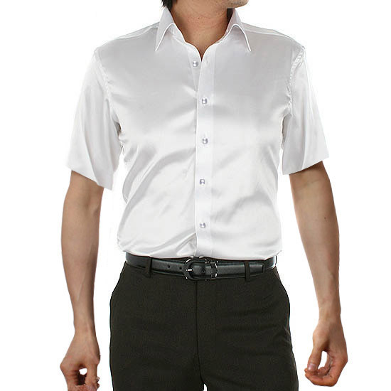 Imitation Satin Silk Men's Shirt Short-sleeved Lapel Shirt Men's Summer Top Half-sleeved Shirt Multi-color Optional