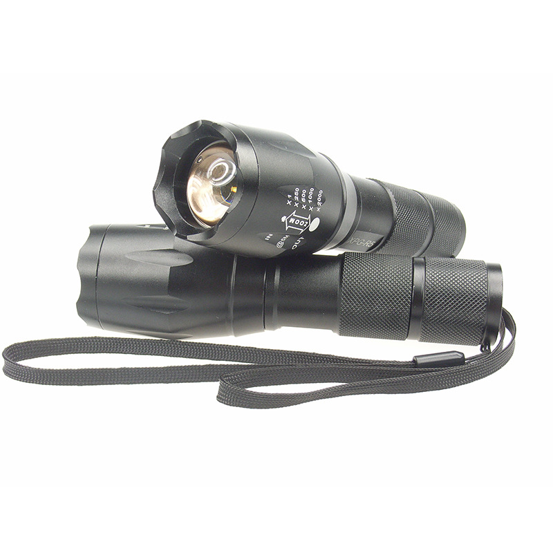 Luz fuerte transfronteriza linterna mini luz fuerte zoom táctico linterna LED linterna 10W luz de trabajo