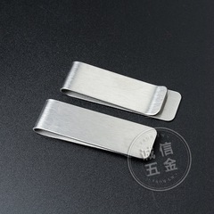 現物ステンレス製の線引きの財布の金属クリップの卸売りの金属の財布はlogoを印刷することができます。
