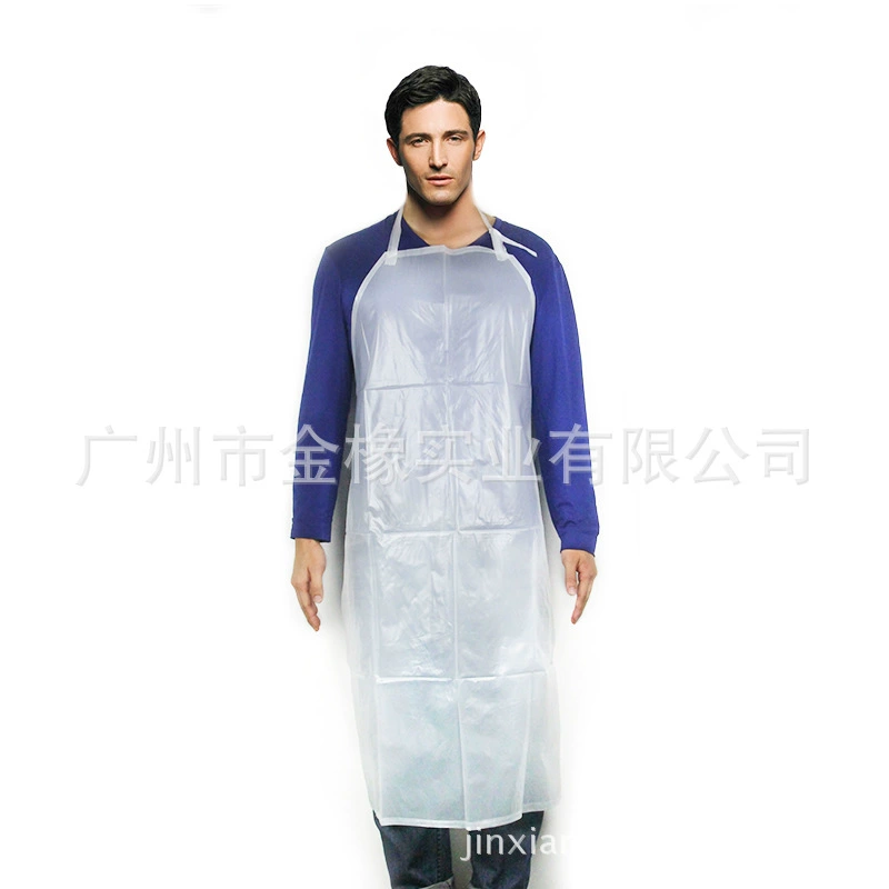 Водонепроницаемый маслостойкий матовый прозрачный промышленный водный рынок с защитой от пятен Убой Барбекю Маслостойкий пластиковый фартук Принадлежности для универмаг