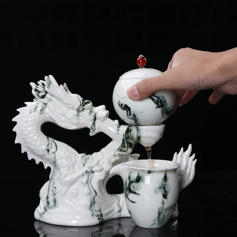 Производитель Белая фарфорная посуда Xianglong Blessing Автоматический чайный набор ушку Kung Fu Bone China Подарок керамический чайный набор Dehua полный набор