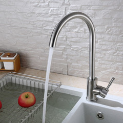 SUS304 stainless steel kitchen cold and hot water faucet double basin sink dishwashing basin dishwasher pool rotatable