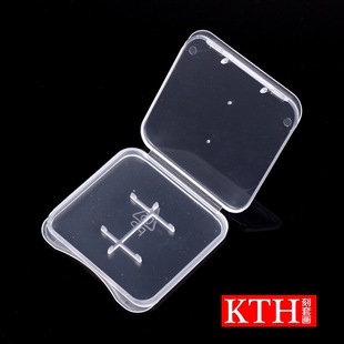 SD -карта TF Card Box Box Single Double Card маленькая белая коробка CF SD Хранение прозрачная пластиковая коробка