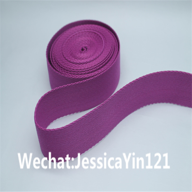 공장 도매 폭 3.8CM 흑백 배색 PP 웨빙, 장난감 및 의류 측면 확장용 친환경 재활용 웨빙