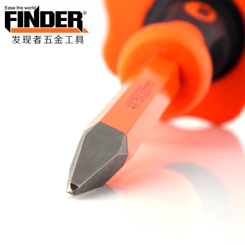 Discoverer manual hardware tools masonry chisel ice carving stone chisel two-color rubber handle tip chisel flat chisel stone chisel wholesale