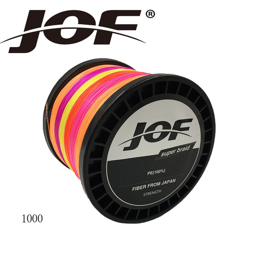 JOF Xinli fishing gear 8 braid PE Dalima colorful fishing line 1000 meters anti-biting line fishing line fishing line cross-border