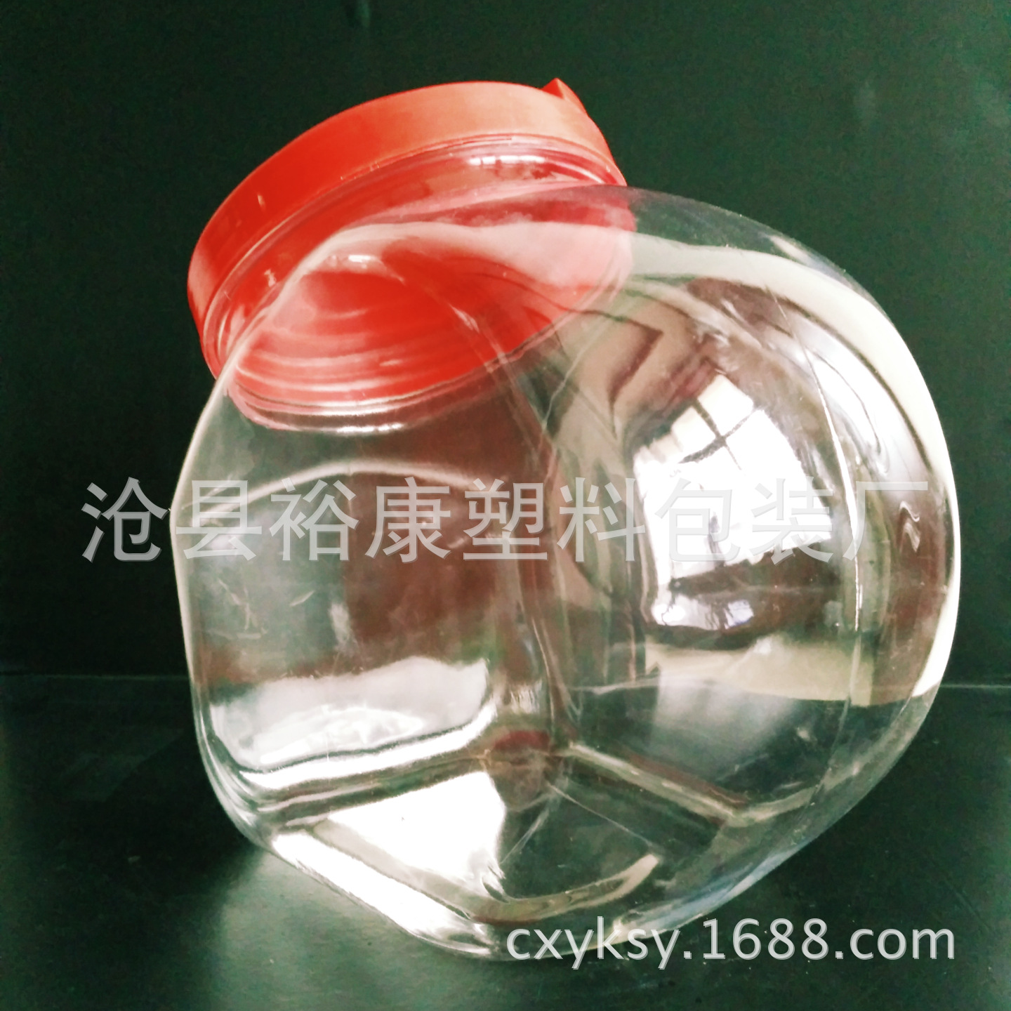 透明6斤广口塑料罐 塑料桶 3升糖果罐 PET包装罐