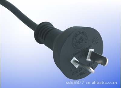 供应电源线插头,阿根廷Y009二极插头,阿根廷三极电源插头