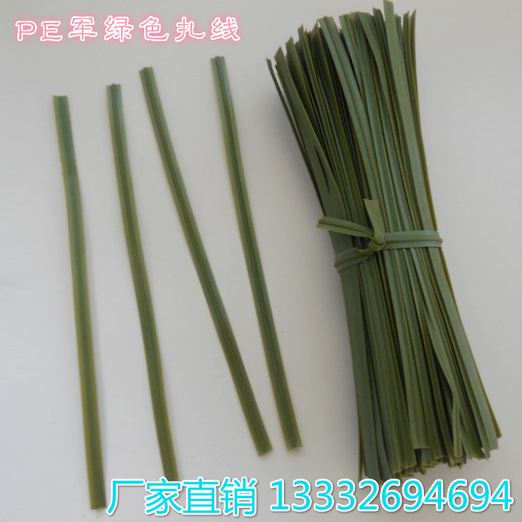 厂家直销绿色扎带扎线 扁扎带 园林园艺扎线带