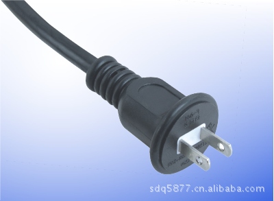 厂家供应二插工具插电源线两极插头 电源线插头